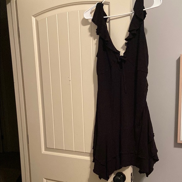 Black Ruffled Dress - Picture 2 of 4